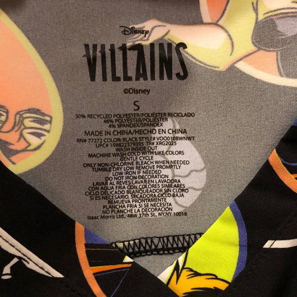 Disney Scrubs Villains Colorful Tee Size Small with Orange, Purple, and Green - Picture 7 of 11